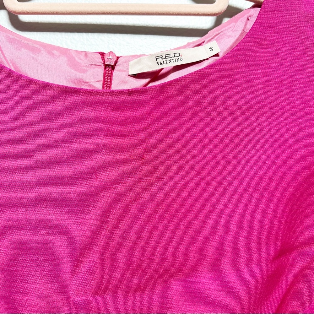 RED Valentino Hot Pink Button Detail Dress - Picture 4 of 5